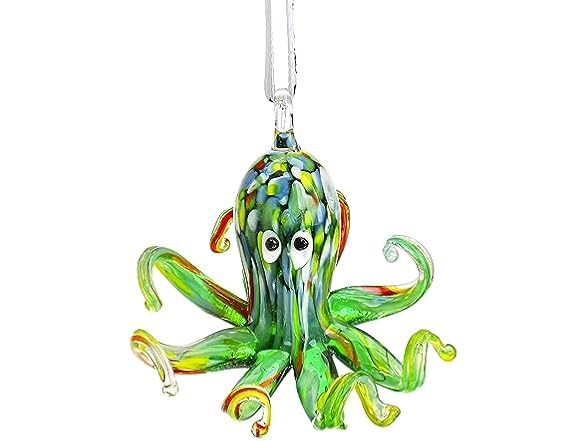 HXSCOO 2'' Art Glass Octopus