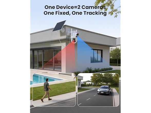 Hiseeu 4MP Solar Security Camera
