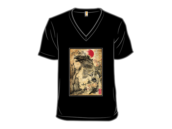 Reptile Monster Woodblock