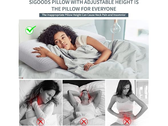 SIGOODS Memory Foam Pillow