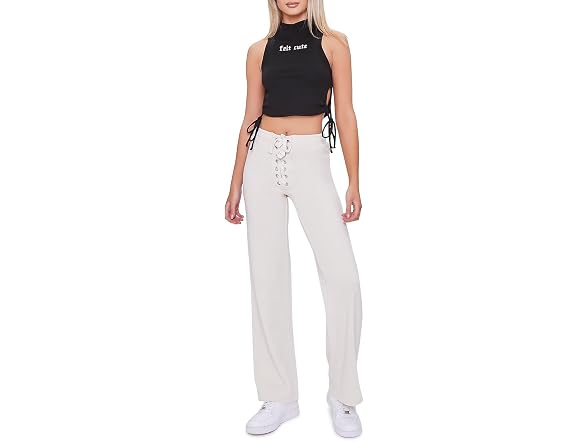 Forever 21 (M) Embroidered Felt Cute Crop Top