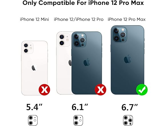 MAXCURY Case for iPhone 12 Pro Max 6.7