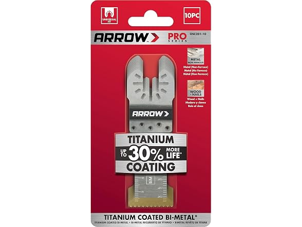 Arrow OSC201-10 10 Pack of Oscillating Blades
