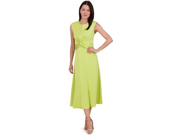 Vince Camuto Women Cap Sleeve U-neck Pear Dress
