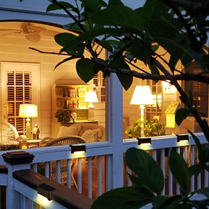 8-Pk Solar LED Deck & Step Lights- Choose Color - Gallery 43