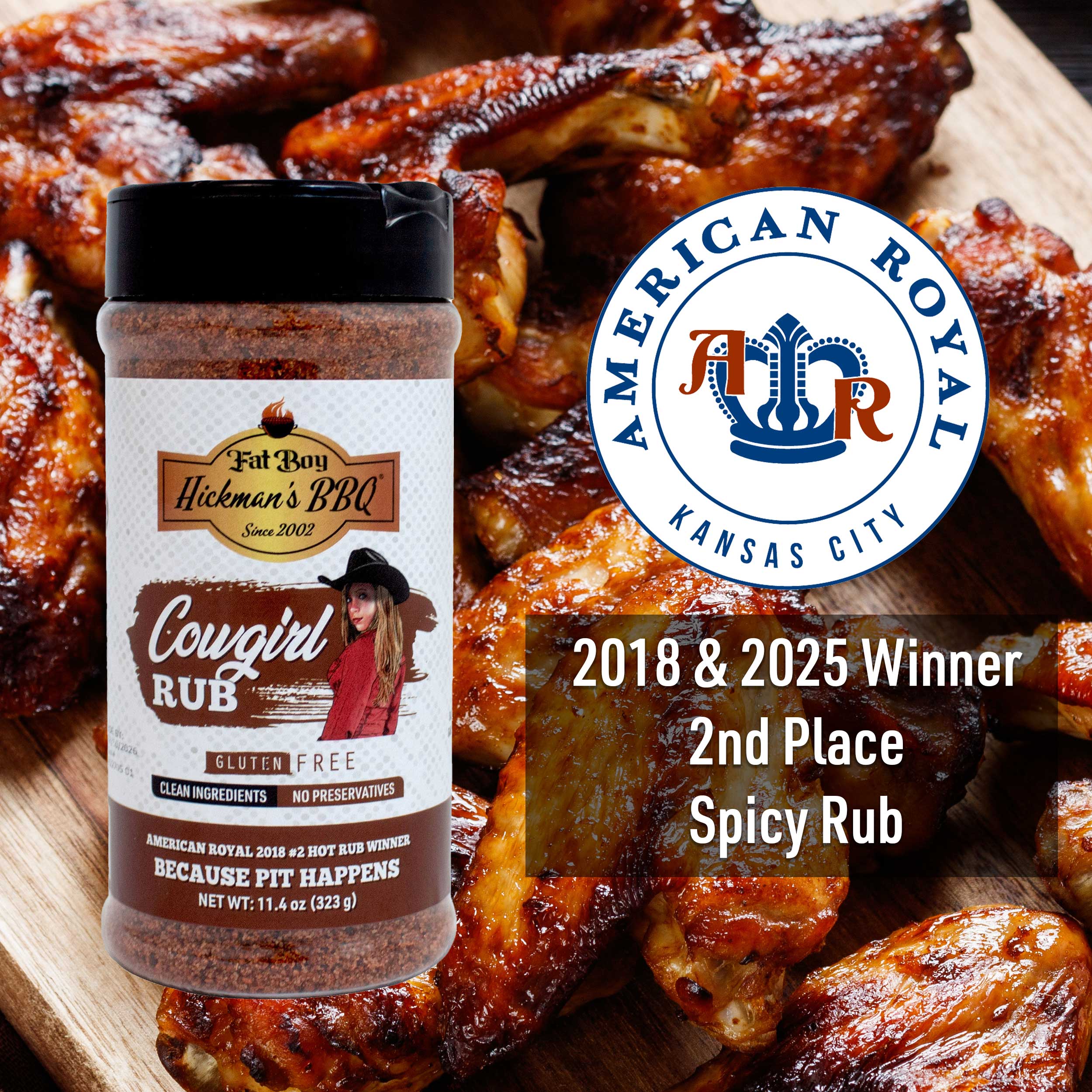 (4pk) Fat Boy Hickman's BBQ Bestselling Rubs & Sauces - Gallery 25