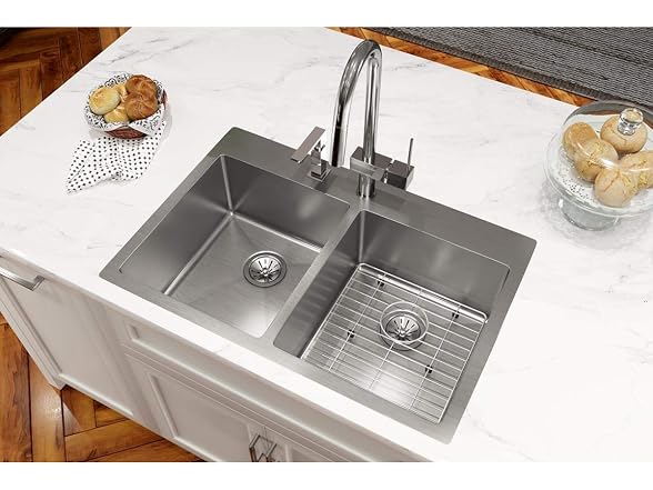 Elkay Crosstown 18 Gauge 2-Hole Equal Double Bowl Kit