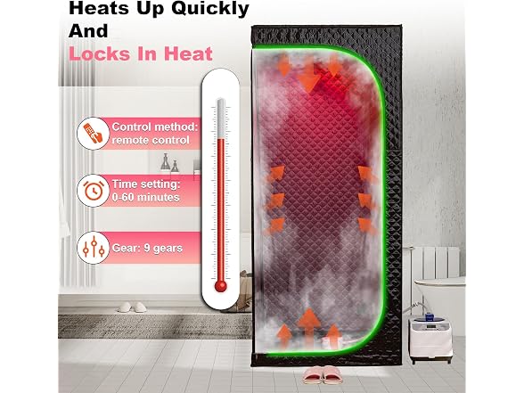 Steam Sauna Tent for Home with Transparent Door