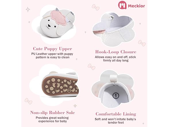 Meckior Baby Girls Boys Dress Shoes