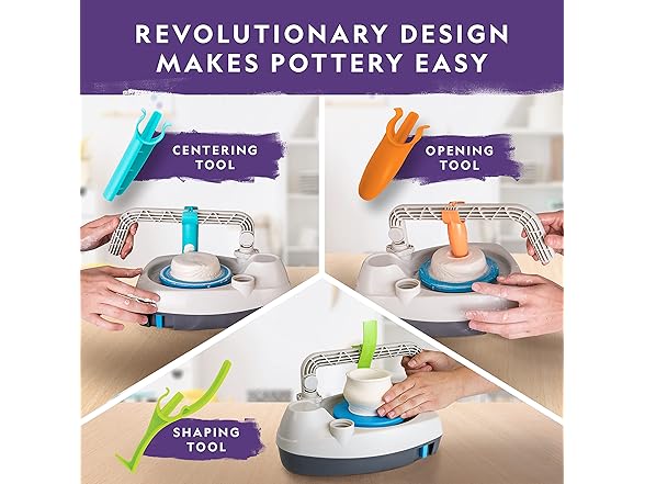 NATIONAL GEOGRAPHIC Pottery Wheel for Kids