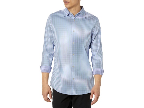 Blue White Grid Check