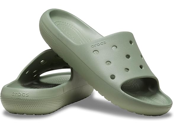 Crocs Classic V2 Unisex Slide Moss