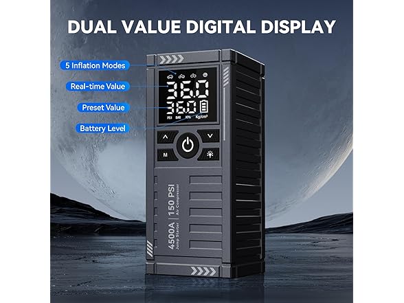 KOLTGOO Jump Starter with Air Compressor