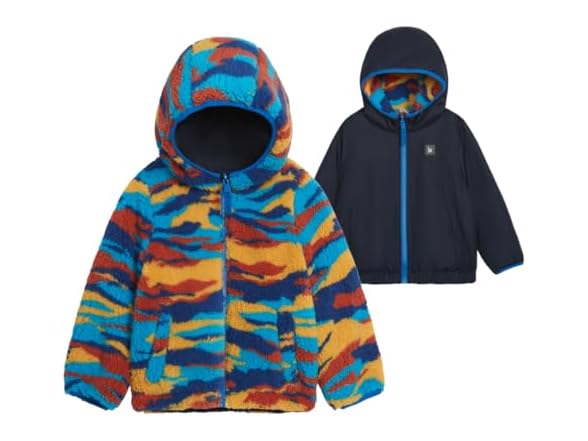 LONDON FOG Kids (12 Mon) Baby Boys' Reversible Mid
