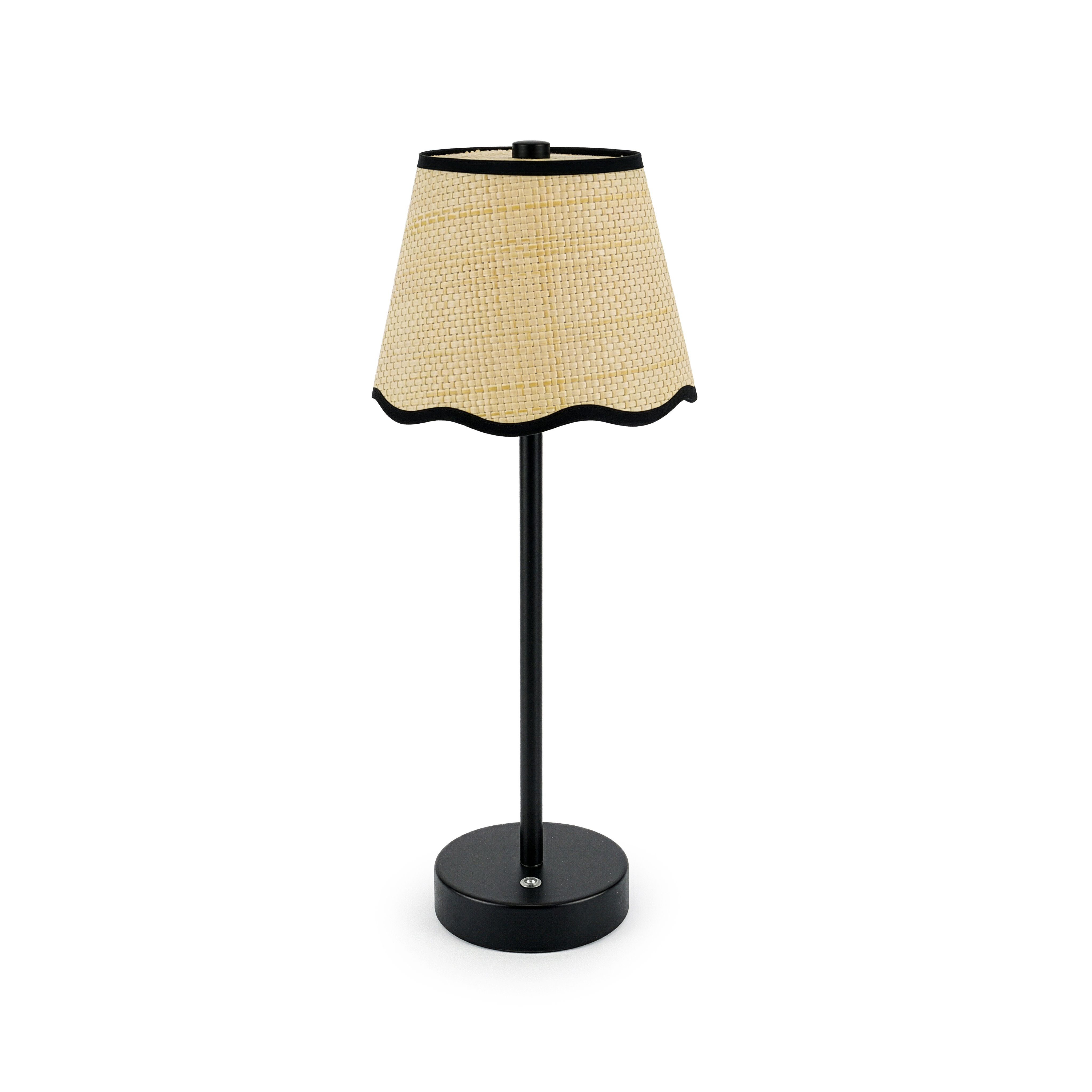 Raffia Scalloped Shade Lamp - Gallery 17