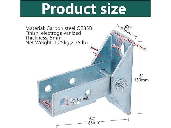 MYZHRE Adjustable Brace Fitting 2pc