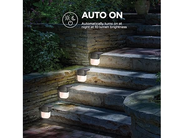 Home Zone ELI1301G 6PK Solar Deck Light