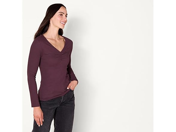 Amazon Essentials Women Large Slim Cinched T-Shirt