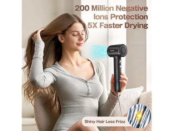 Hair Dryer, High-Speed Ionic Blow Dryer