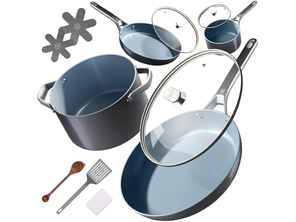 Greater Goods 12pc Ceramic Set, Gray