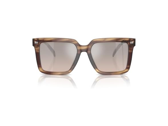 Brown Horn/Brown Gradient Black Mirrored