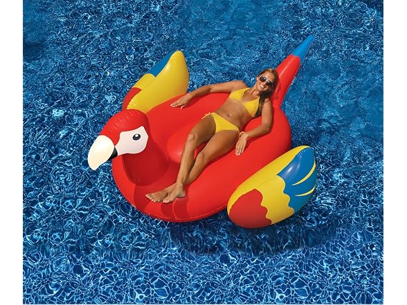 Swimline Giant Inflatable Parrot Pool Float