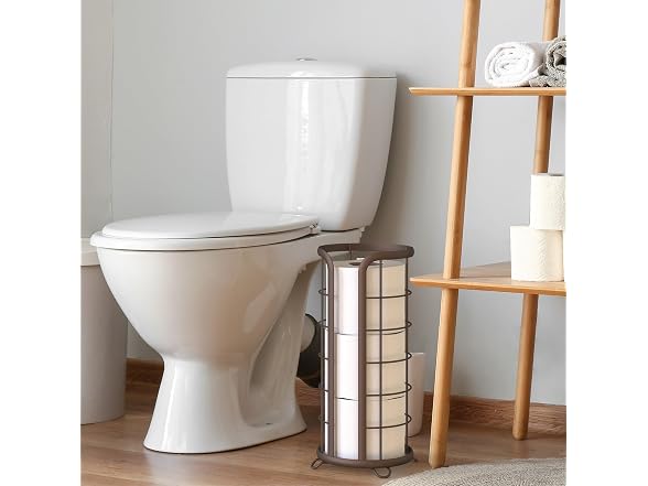 Brookstone Bronze Freestanding Toilet Paper Stand