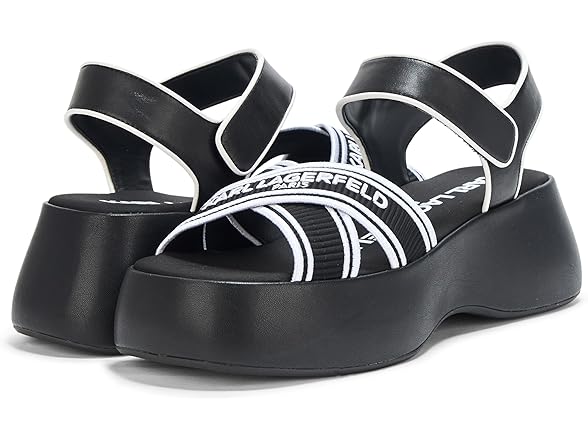 KARL LAGERFELD Women's Meddi Strappy Platform Sandal