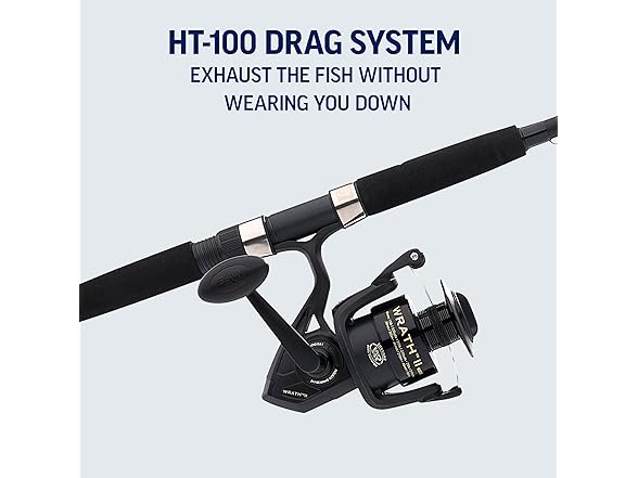 PENN 7' Wrath II Fishing Rod Spinning Reel ML