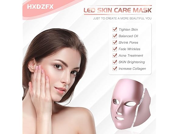 HXDZFX LED FACIAL LIGHT THERAPY MASK