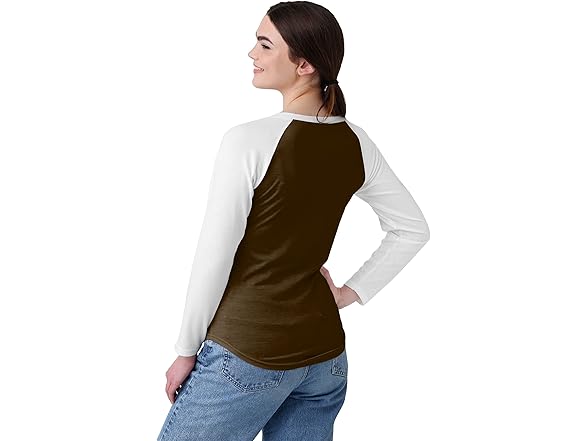 BROWNS Womens Logo Raglan Tee