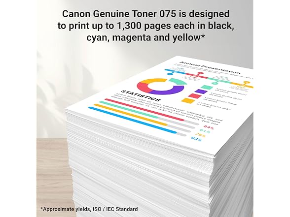 Canon Genuine 075 Cyan Toner Cartridge