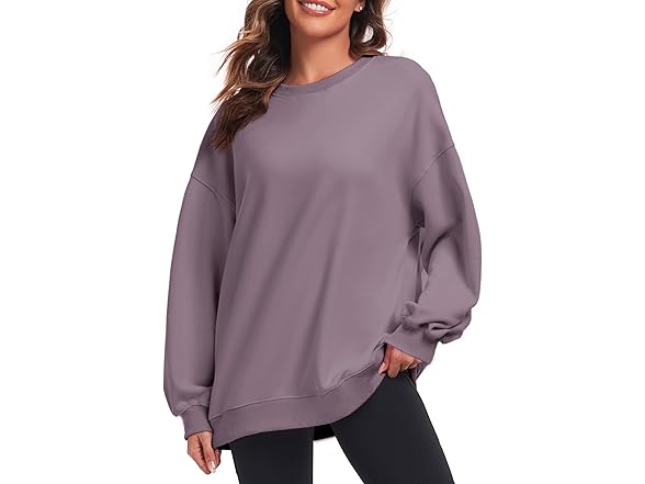 Fkeep Women Oversized Sweatshirt Women Crew Tops