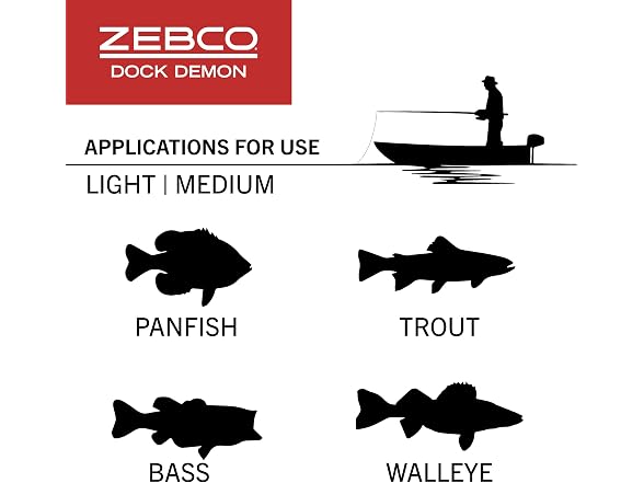 Zebco Dock Demon Spinning Reel and Fishing Rod Combo