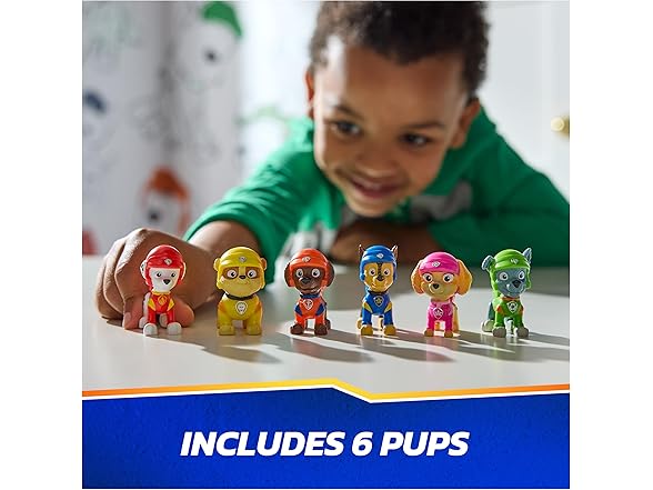 Paw Patrol: Rescue Wheels, 6-Pack Pup Squad Set