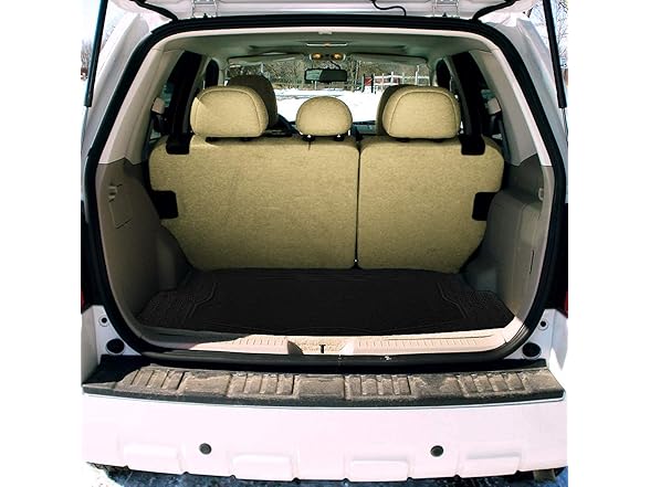 Zone Tech FM0006 Heavy Duty Cargo Trunk Floor Mat Black