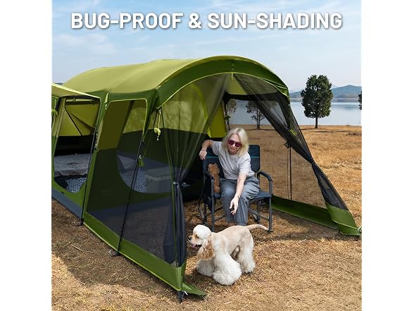 TIMBER RIDGE Green 8 Person Camping Tent 