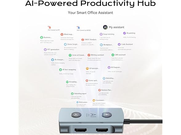 AI Language Translator & Voice Transcription Dock