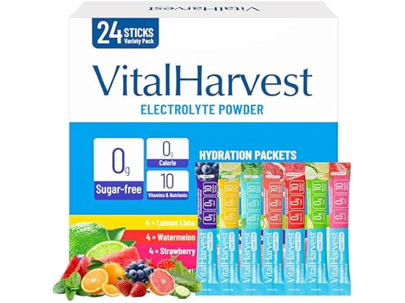 VitalHarvest Electrolytes Powder Packets