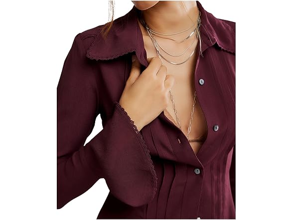 Free People Womens Melrose Top Chocolate