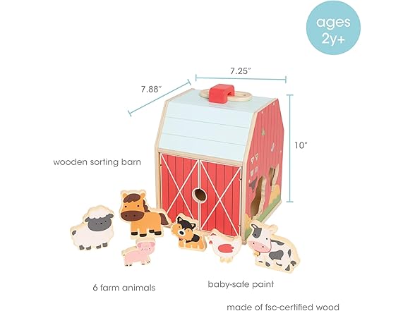 Pearhead Farm Animal Shape Sorter