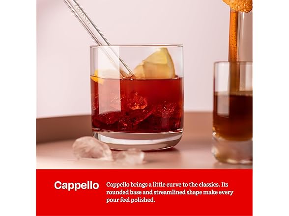 Eater x Zwiesel Fortessa Cappello Crystal Glass, 12.5 Ounce Iced Beverage (Set of 6)