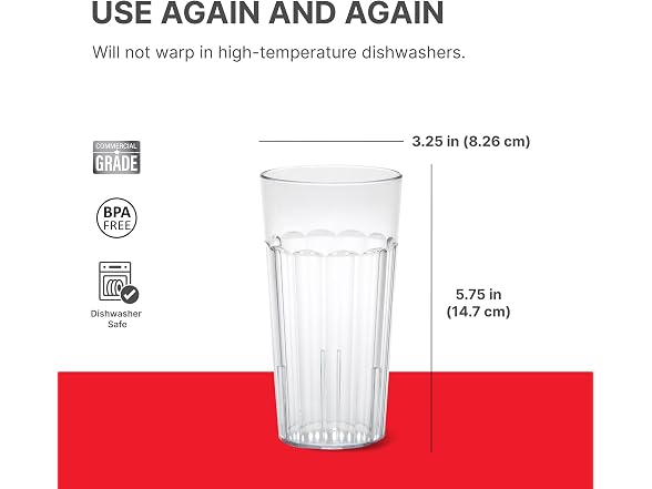 Cambro Newport Beverage Tumblers (6 Pack)