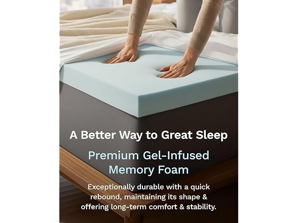 ViscoSoft 3-Inch Memory Foam Mattress CertiPUR-U