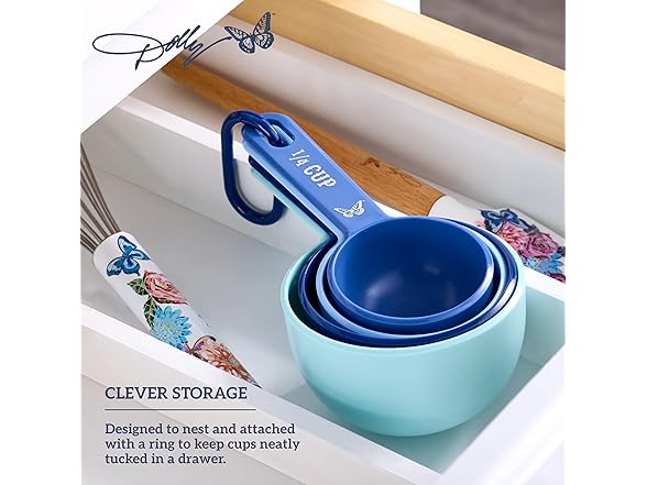 Dolly Parton Blue Nesting Measuring Cups