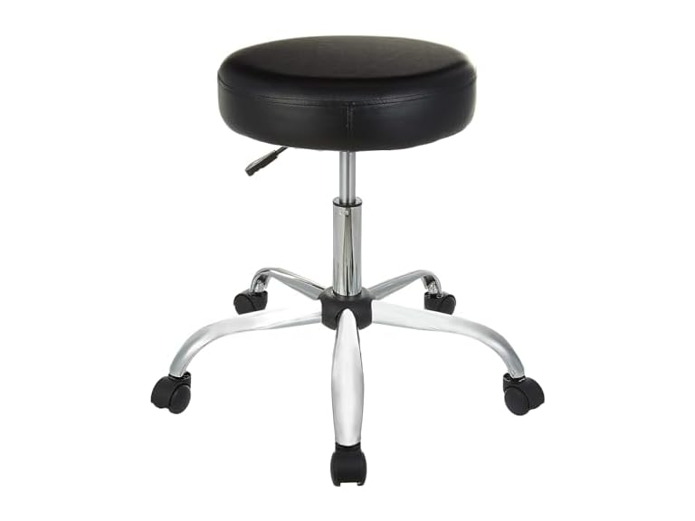 Amazon Basics Drafting Spa Bar Stool with Wheels
