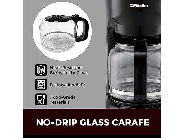 MUELLERHOME Mueller 12-Cup Drip Coffee Maker