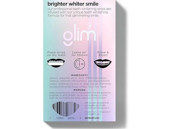 Glim Professional Teeth Whitening Strips