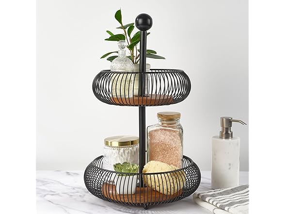 Gourmet Basics by Mikasa Storage Basket, 2 Tier