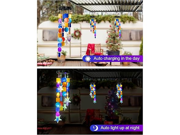 MERRIMAX M Solar Wind Chimes